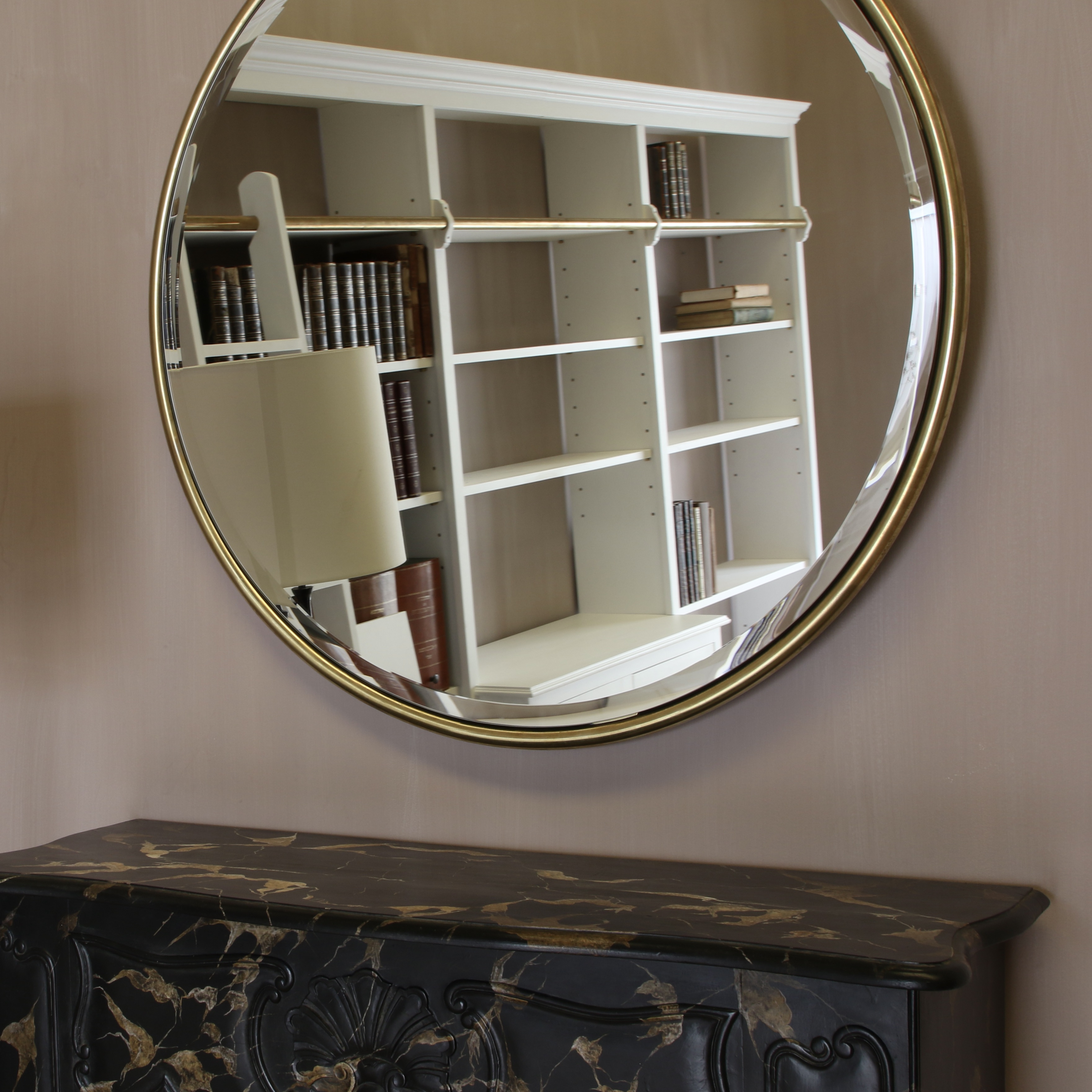 Orbit Mirror // Bright Brass